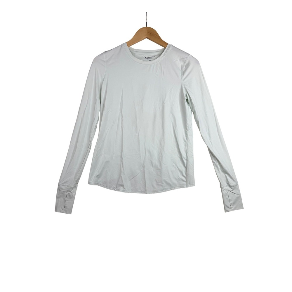 Athleta Long Sleeve Athletic Top size XXS‎ Light Blue